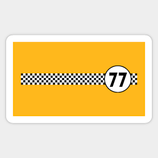 77 Taxi Stripe Sticker